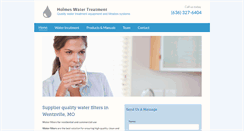 Desktop Screenshot of holmeswatertreatment.com